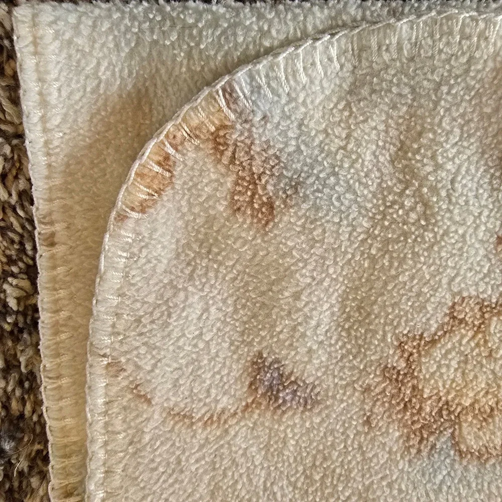 Classic Pooh Winnie the Pooh Piglet Baby Blanket Vintage Cream Tan Fleece 39x28